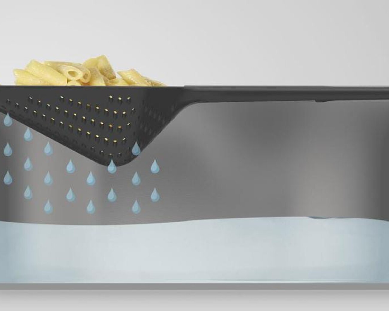 Cucharón escurridor ergonómico Cucharón escurridor ergonómico