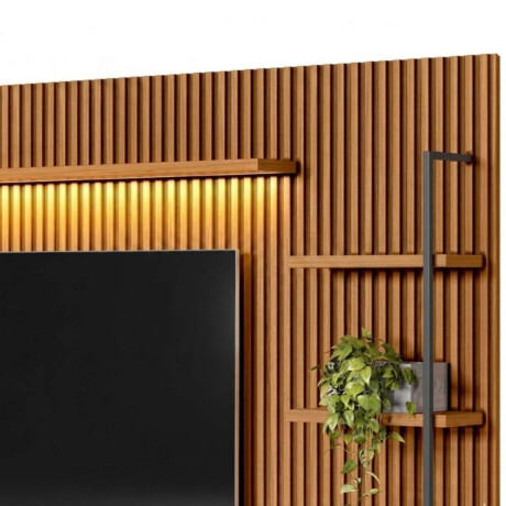 Modular para Tv Rack + Panel 2 Laterales Ouro