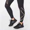 Leggings Running Light Speed Mid-Rise Compression Mujer Black/gold Reflective