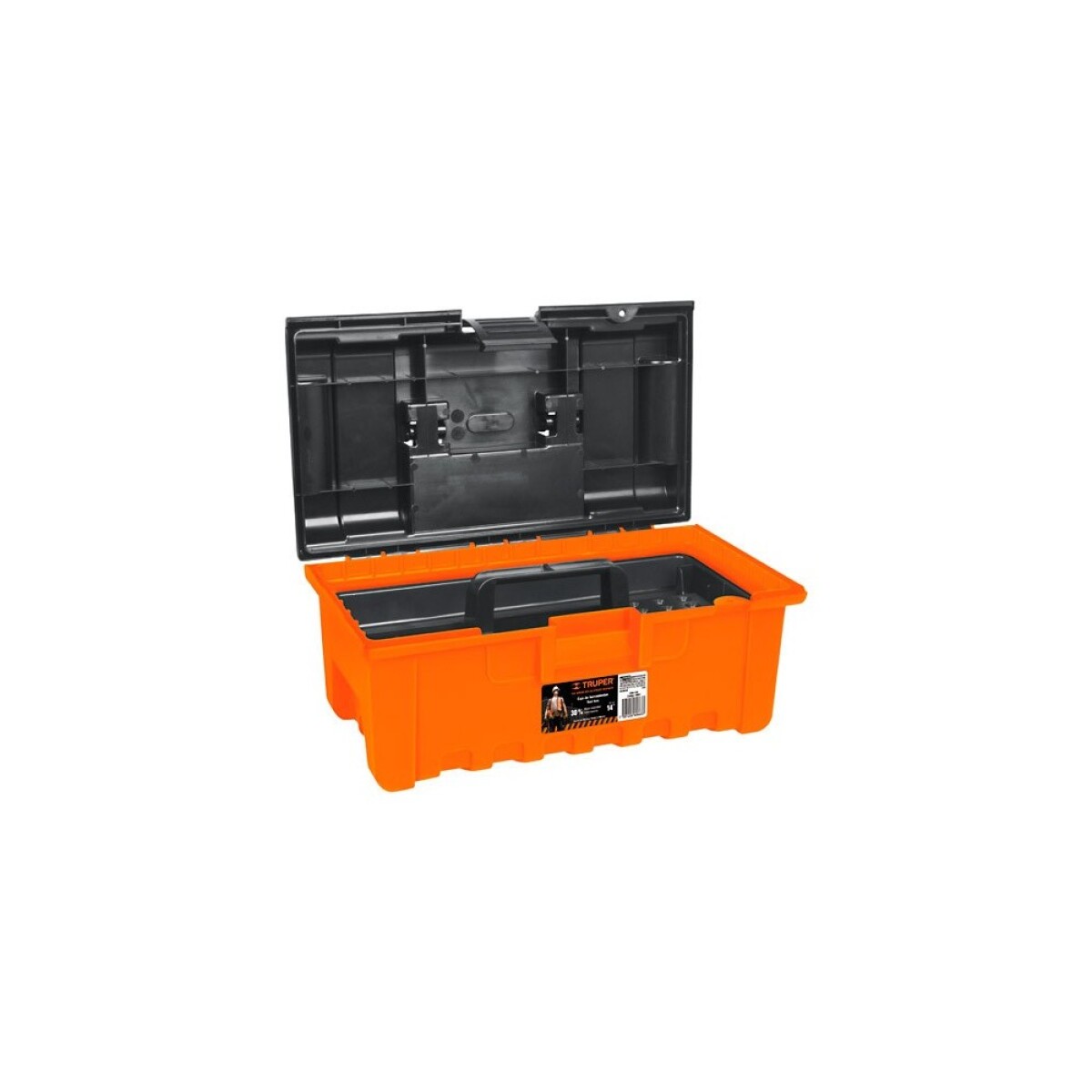 CAJA HERRAMIENTAS (35X20X16) POLIPROPILENO NARANJA TRUPER CHA-14N - N/a 