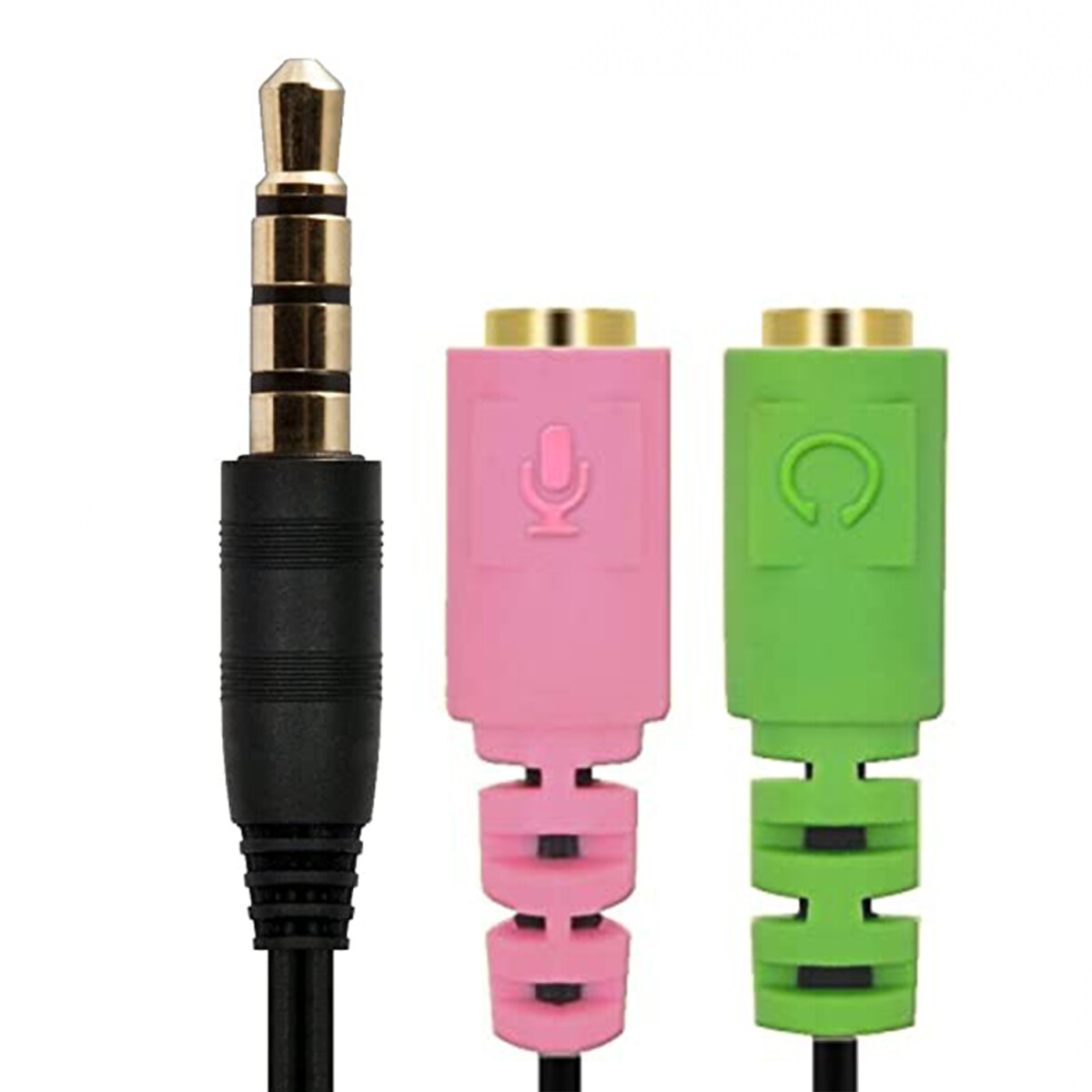 Cable Adaptador Auricular Y Microfono 