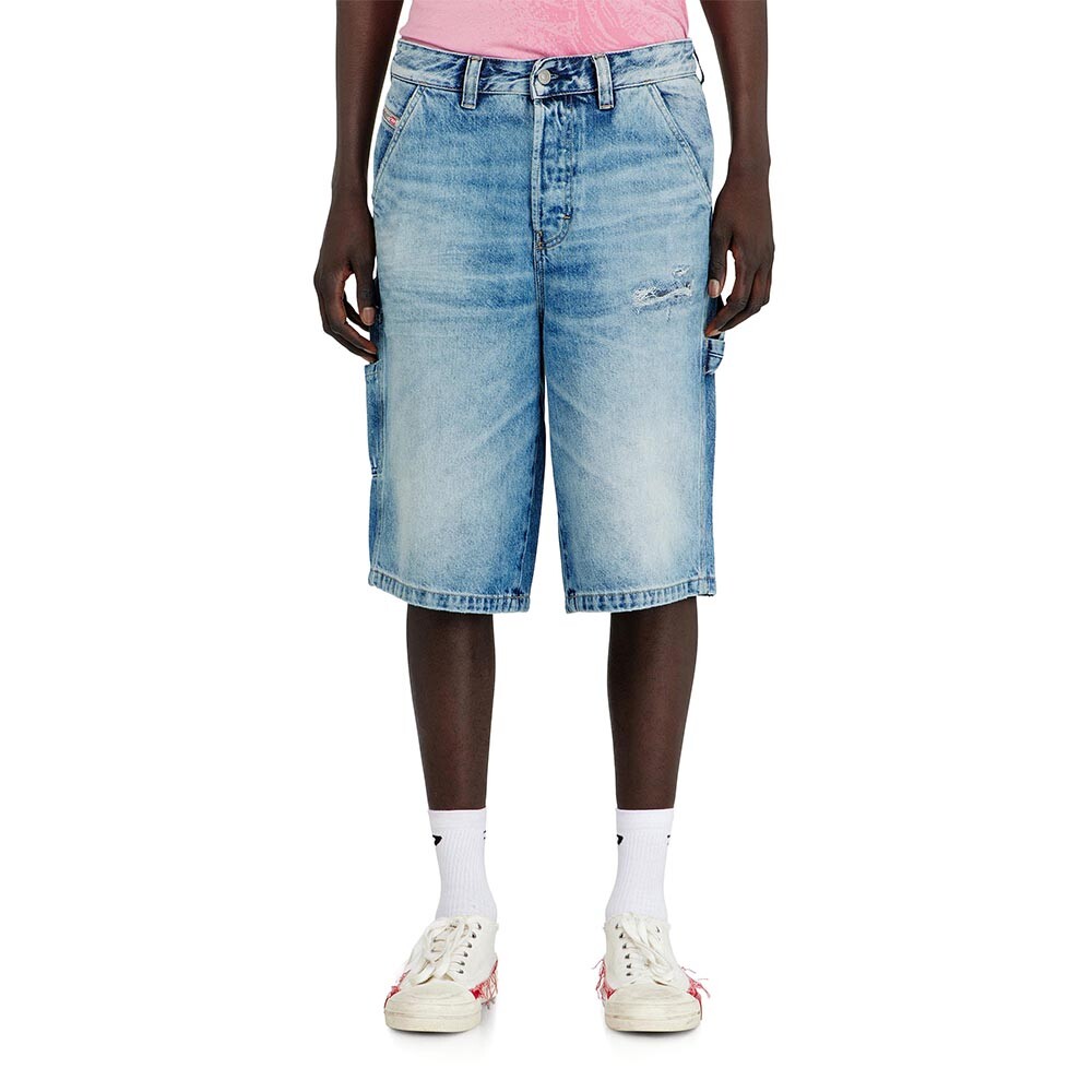 Short Jean Para Hombre D-Livery-W-Short Azul claro