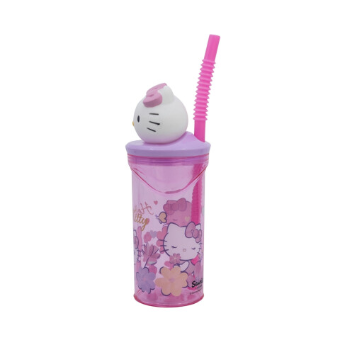 Vaso Alto con Forma 3D Hello Kitty 18 cm 360ml U