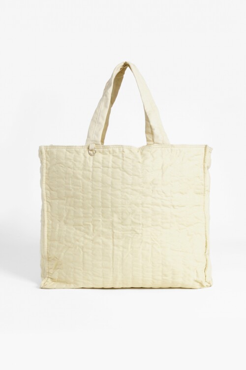 Bolso plisado con llavero monedero beige