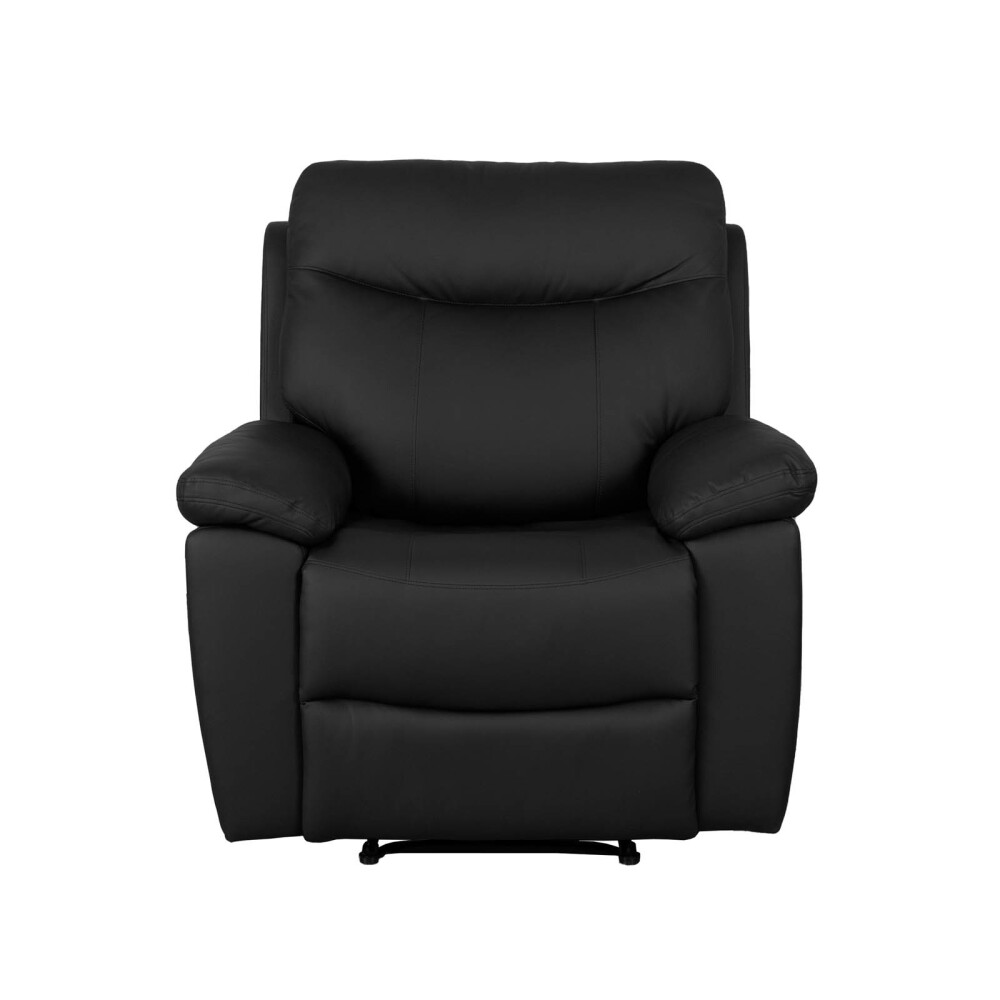 RECLINER 1 CUERPO SIMIL-CUERO NEGRO LEXUS