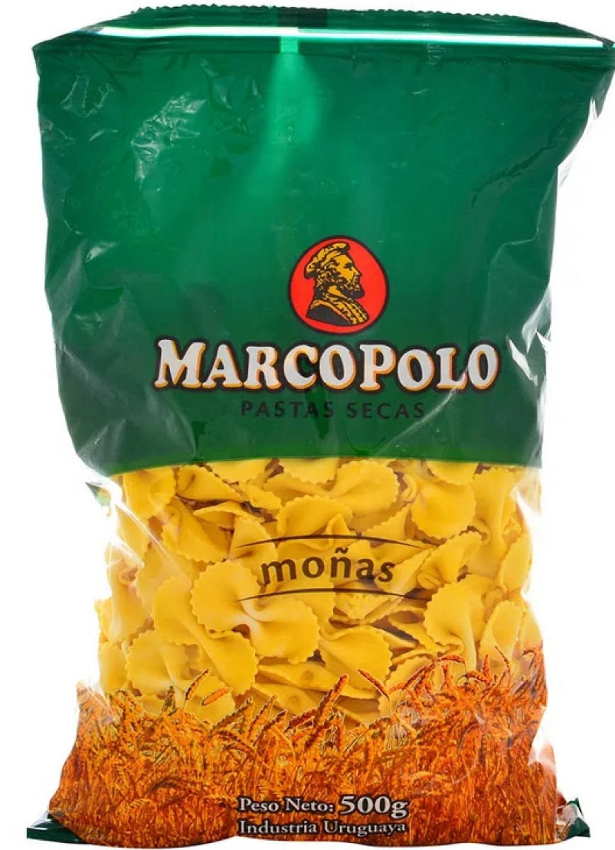 FIDEO MARCOPOLO AL HUEVO 500G MOÑAS 