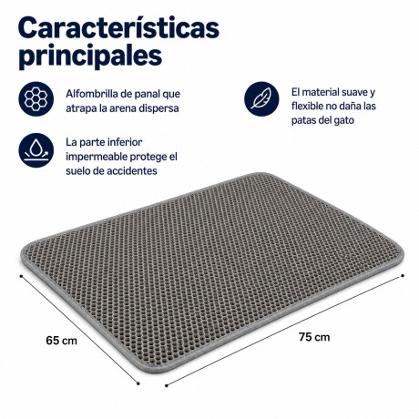 Alfombra Sanitaria Gato Doble Capa 75x65 Impermeable Alfombra Sanitaria Gato Doble Capa 75x65 Impermeable