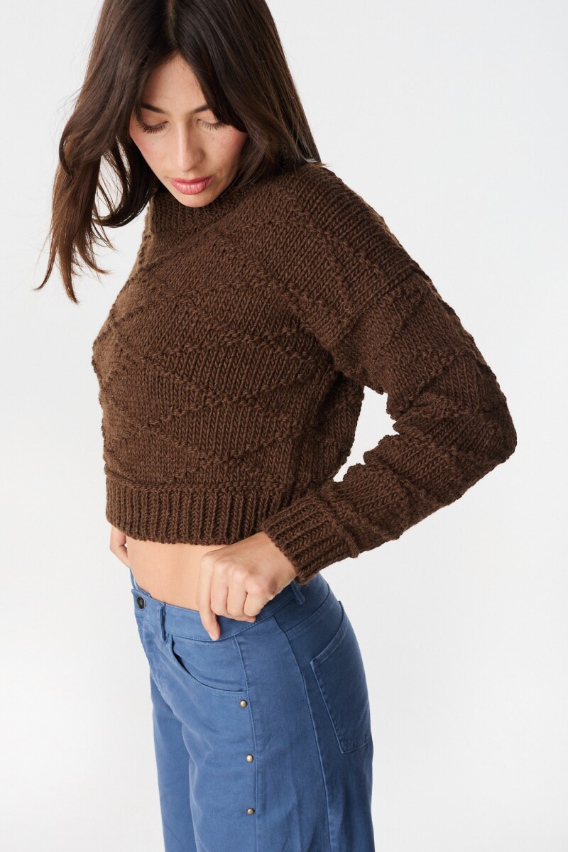 Sweater Crop Chocolate