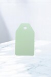 Tag rectangular liso 5x8,5 VERDE AGUA