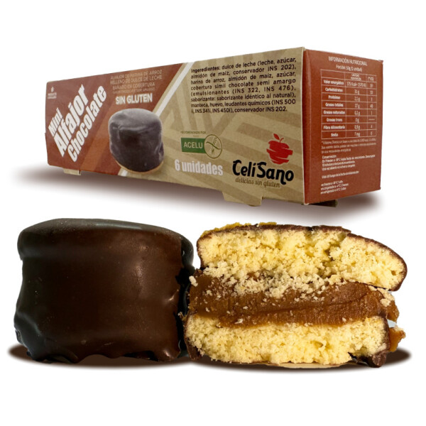 Mini alfajor choco negro x 6 unidades Mini alfajor choco negro x 6 unidades