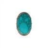 Anillo Oval - Plata 925-Turquesa-AN4698 conpiedra