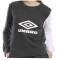 Buzo de Mujer Umbro Cutts Negro Melange - Blanco