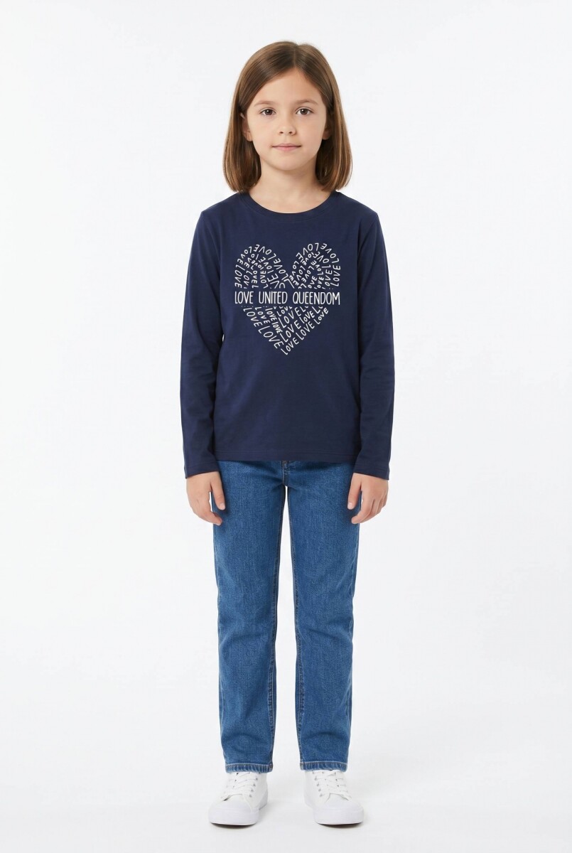 Camiseta manga larga - Azul marino 