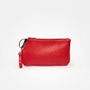 Porta cosméticos Katy en cuero graneado Rojo