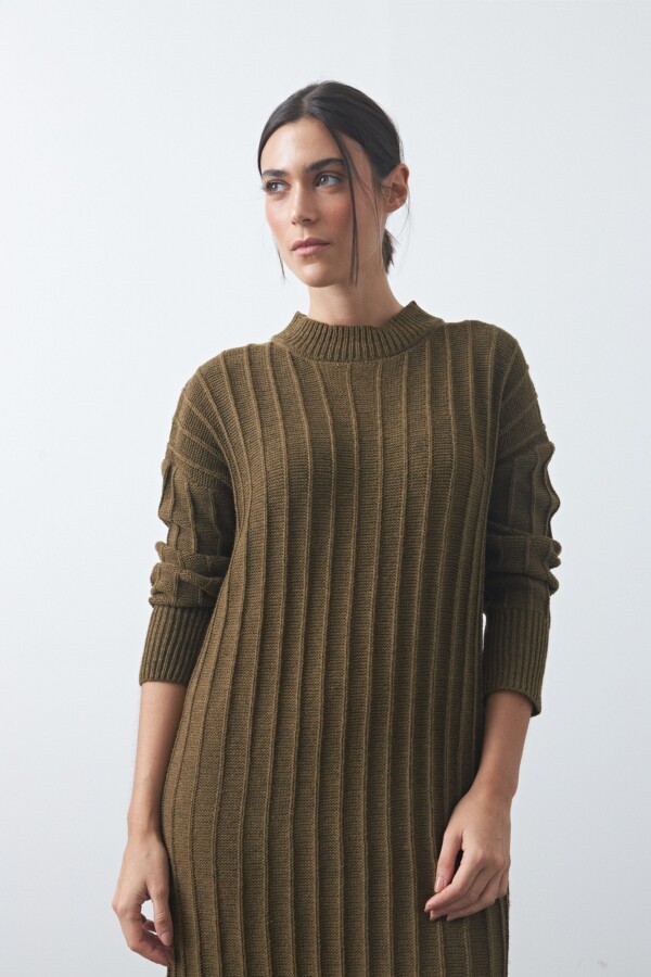 VESTIDO SIMEON Verde Musgo