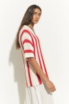 Camisa tejida rojo