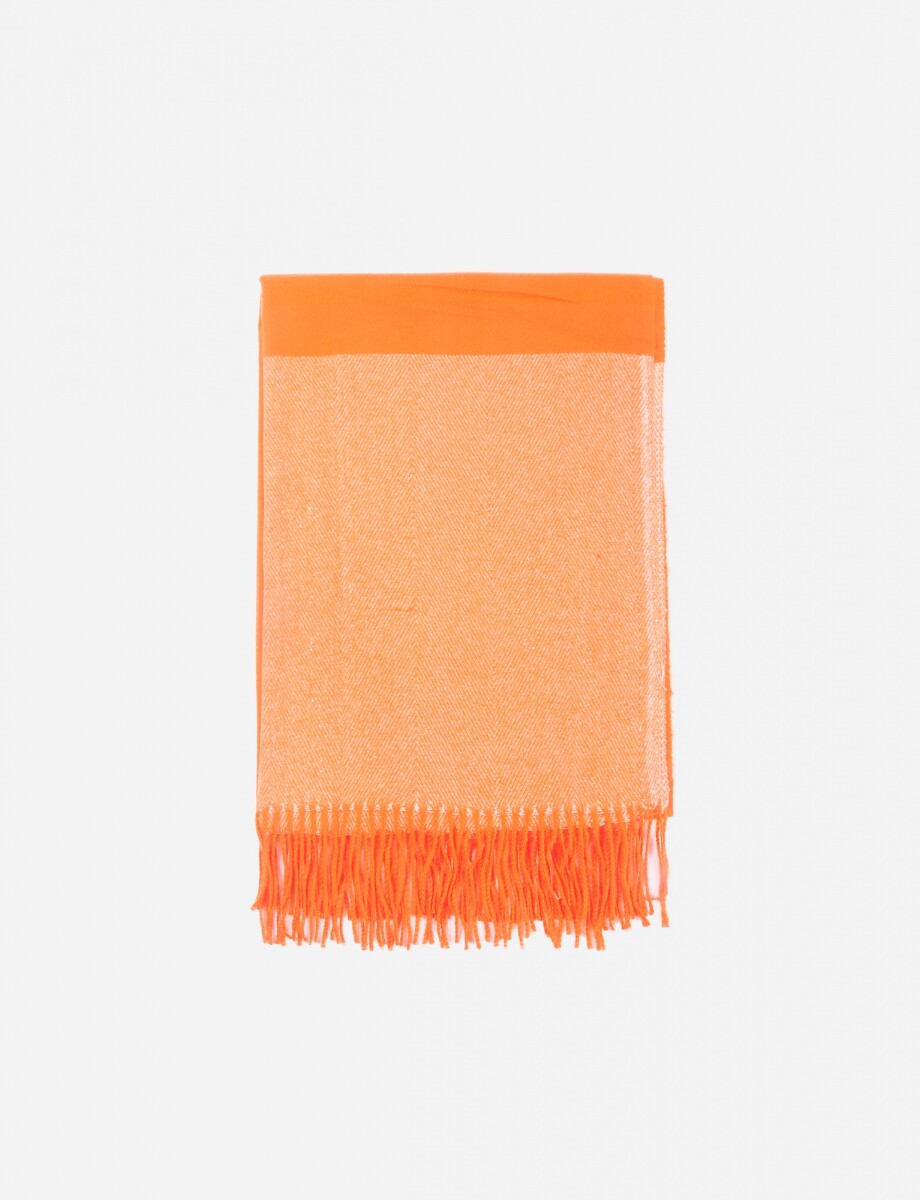 Bufanda color contraste - naranja 