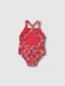Traje De Baño Liberty Fresa Brillante