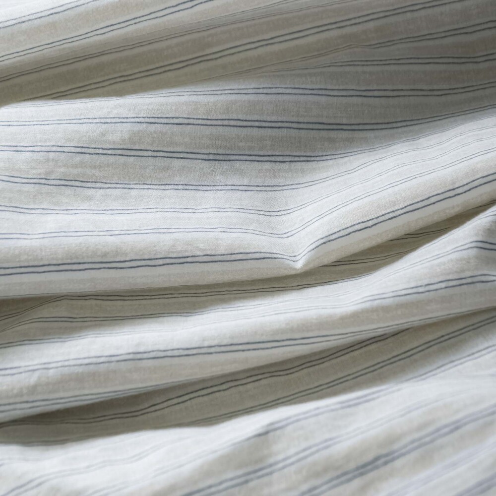 JGO SÁBANAS STRIPE, 2 PLAZAS ALGODON 180H GARMENT WASHED