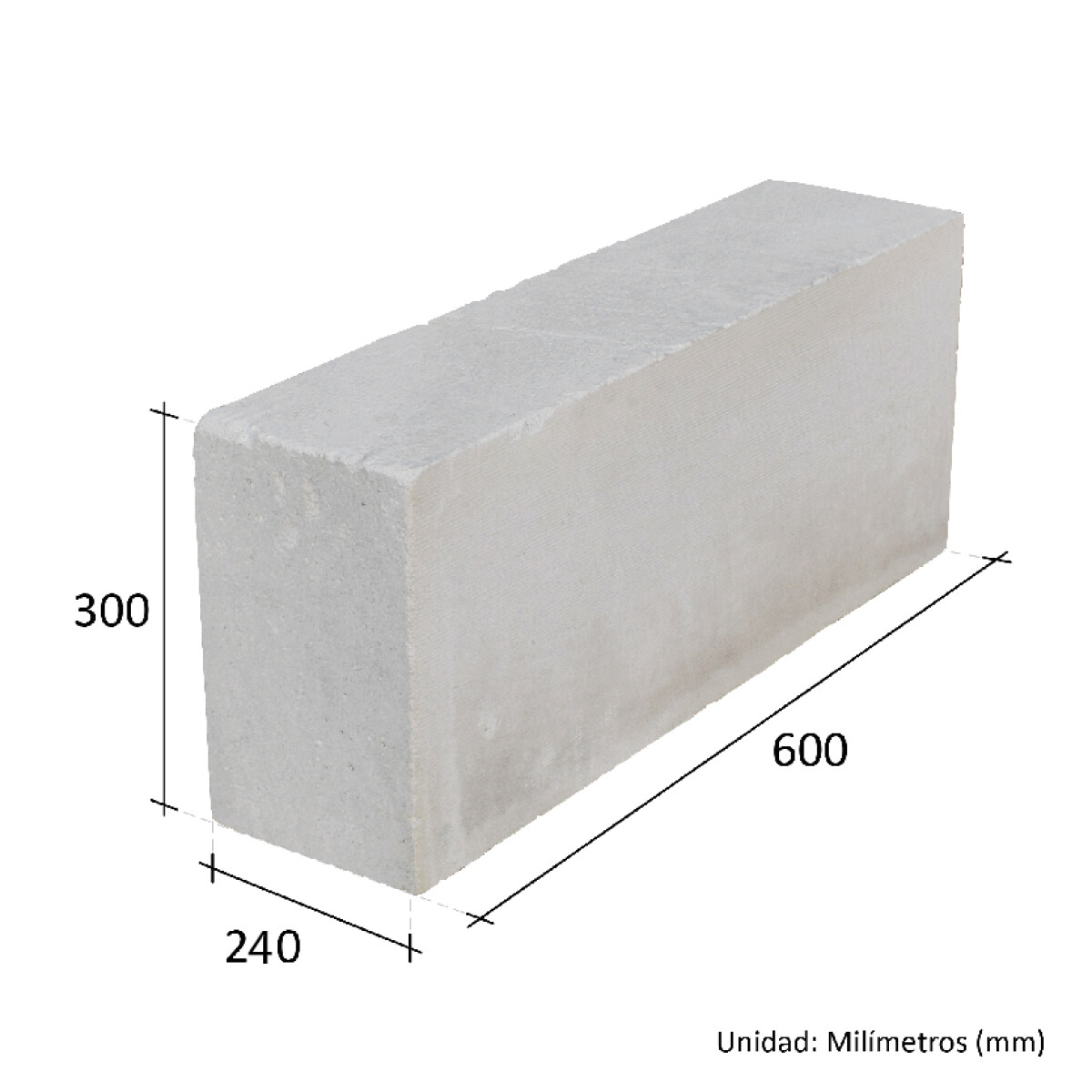 Bloque De Hormigon Celular 24x30x60 Cm Celucom 