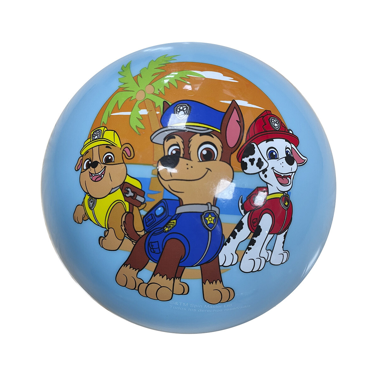 Pelota Infantil PVC Paw Patrol 46 cm - TURQUESA 