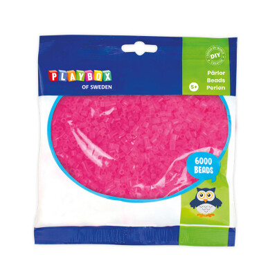 Cuentas para planchar 6.000 piezas Hama Beads Playbox Rosa