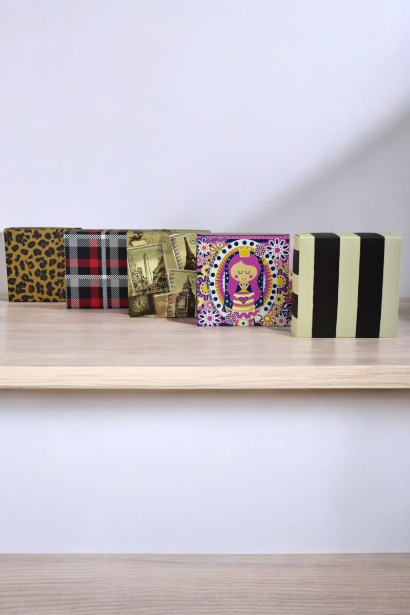 Caja laminada 04 - 12x12x6 cm - SURTIDO FANTASIA 