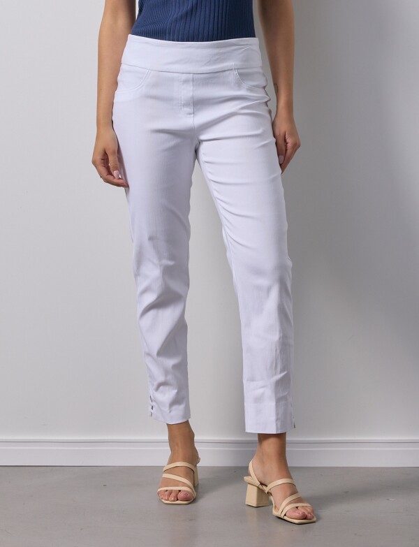 Pantalon Pull On Ankle BLANCO