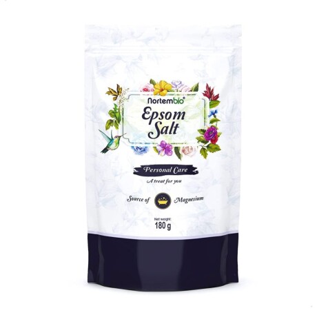 Sal de Baño Nortembio Epsom Salt 180GR Pura sin Aditivos 001