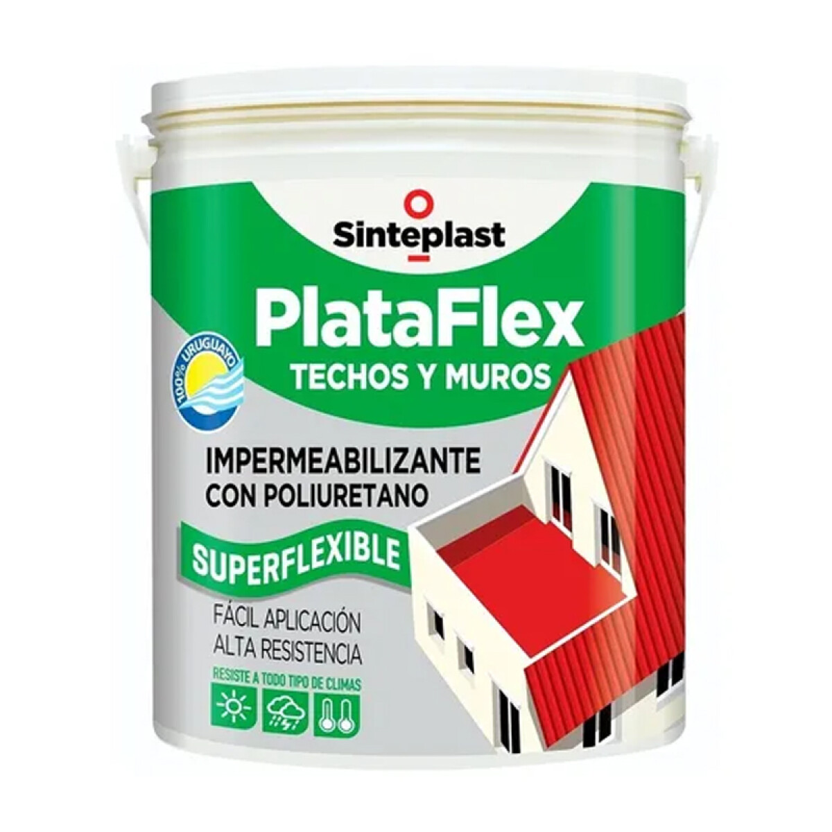 IMPERMEABILIZANTE POLIURETANO PLATAFLEX BLANCO 20LTS SINTEPLAST ++ - N/a 