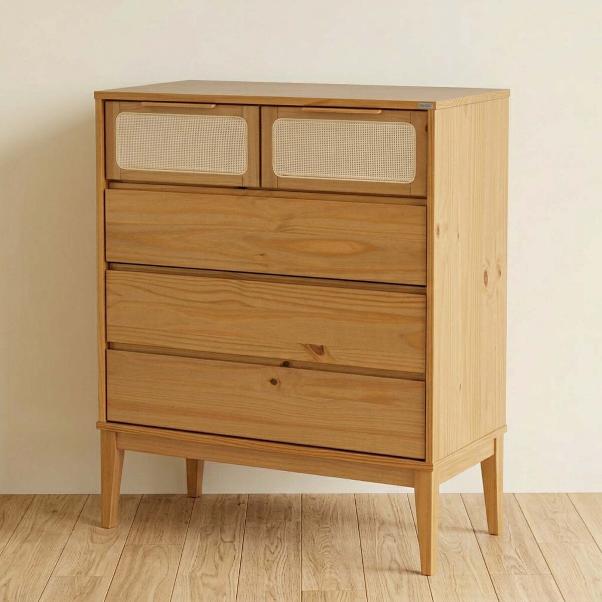 COMODA - MADERA-MACIZA MARRON PRAGA 