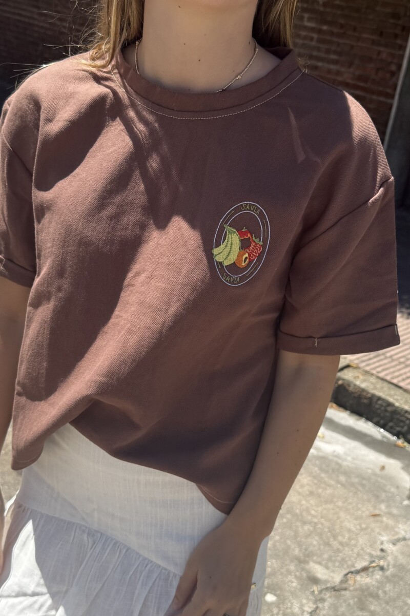 TSHIRT LA VERDULERIA Chocolate