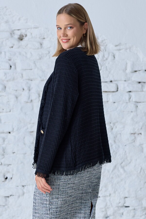 Chaqueta Tejida NEGRO