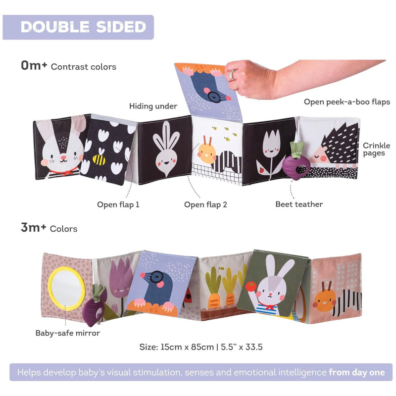 Libro blando escondite jardín Taf Toys Libro blando escondite jardín Taf Toys