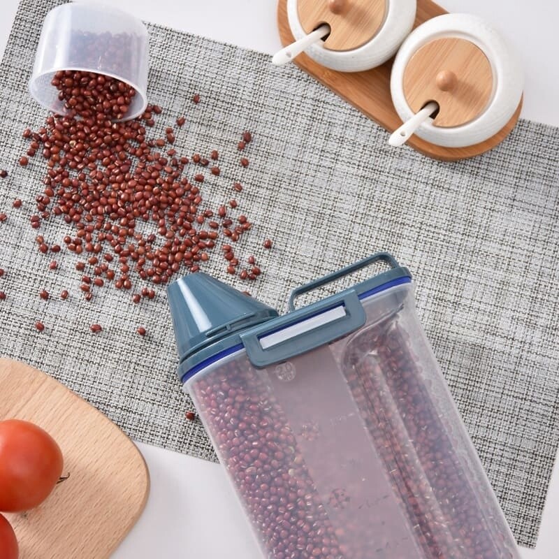 Contenedor plástico para Cocina Despensa 2kg azul