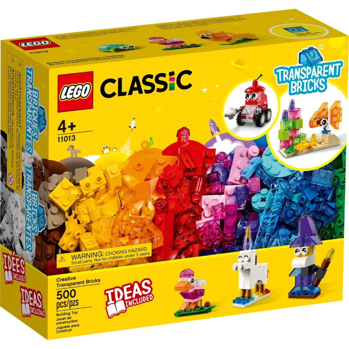 LEGO Classic Transparent 500 Pzas 