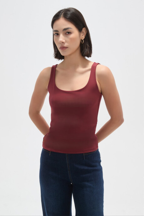 Musculosa Mintas Bordeaux