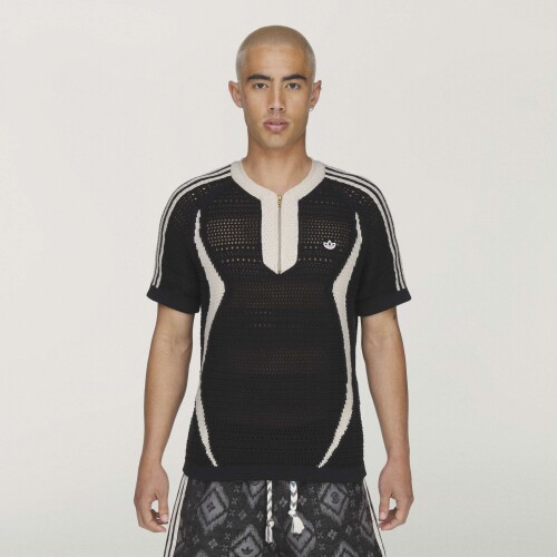 Remera Adidas CLOT Knit Jersey by Edison Chen Negro