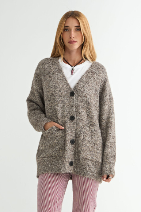 CARDIGAN PERSICA MARRON