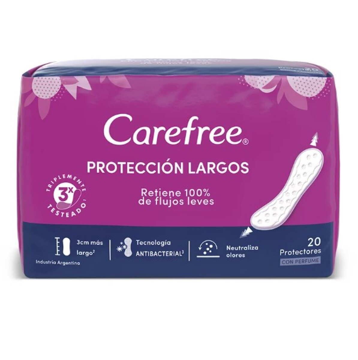 Carefree protectores diarios largos x20 