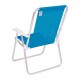 Set X 2 Sillas Altas Conforto Sannet Aluminio CELESTE