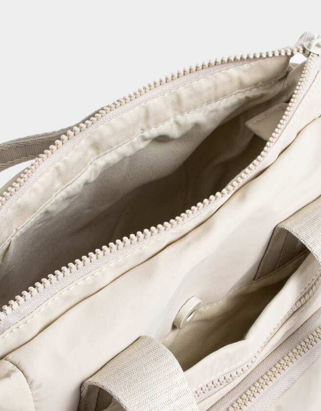 City Cartera City Puffy - Blanco Crudo