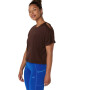 Nagino Flex Short Sleeve Top - Mujer Coffee