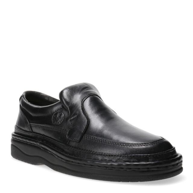 Zapato de Hombre Lombardino Mocasin Calsuave con elastico Negro