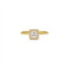 Anillo compromiso Cuadrado -Oro bajo-Piedras zirconias-AN8556 conpiedra