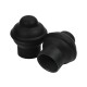 Barrote cortina de metal 1,5 m + 2 Soportes NEGRO