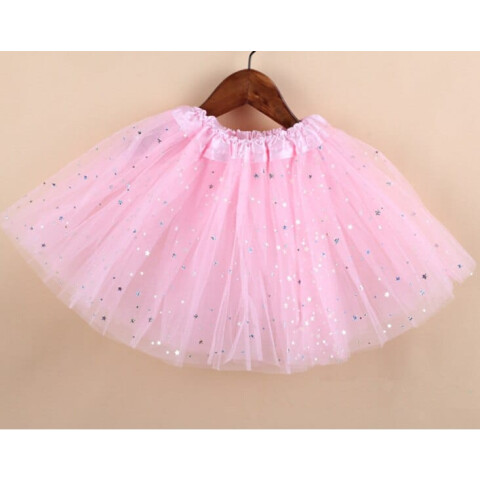 TUTU 30 cm con Brillos Rosa