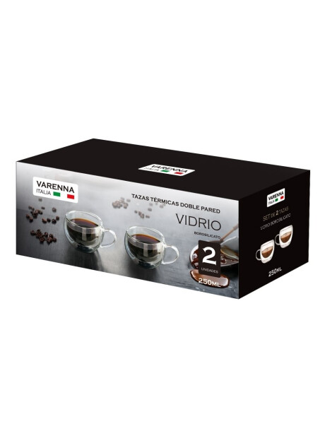 Set x 2 vasos doble pared vidrio Verona 380ml