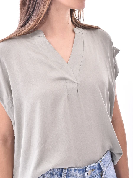 BLUSA NURIA VERDE GRISACEO