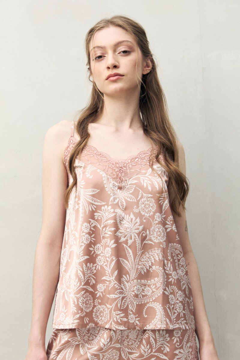 TOP TERESA PRINTED Tostado